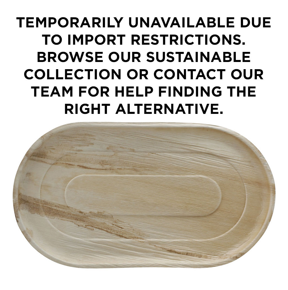 12X22 Oval Palm Leaf Tray