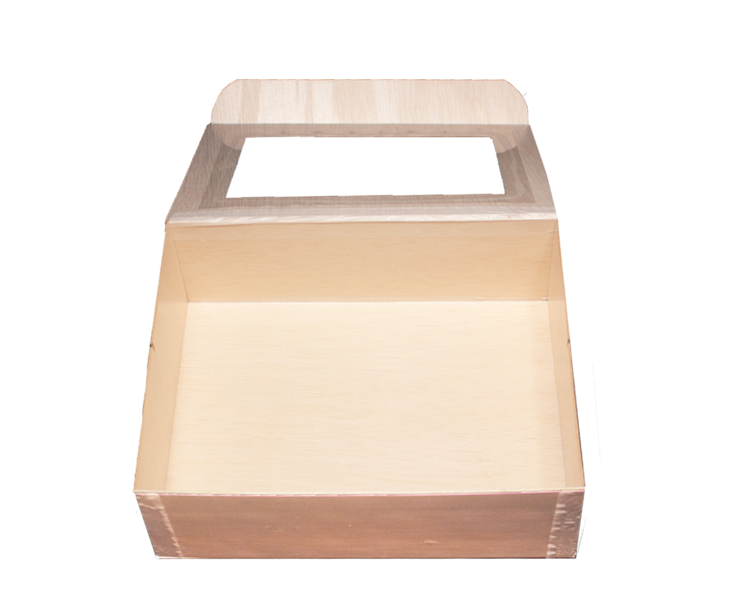 8" x 11" Large Rectangle Collapsible Box with Attached Window Lid