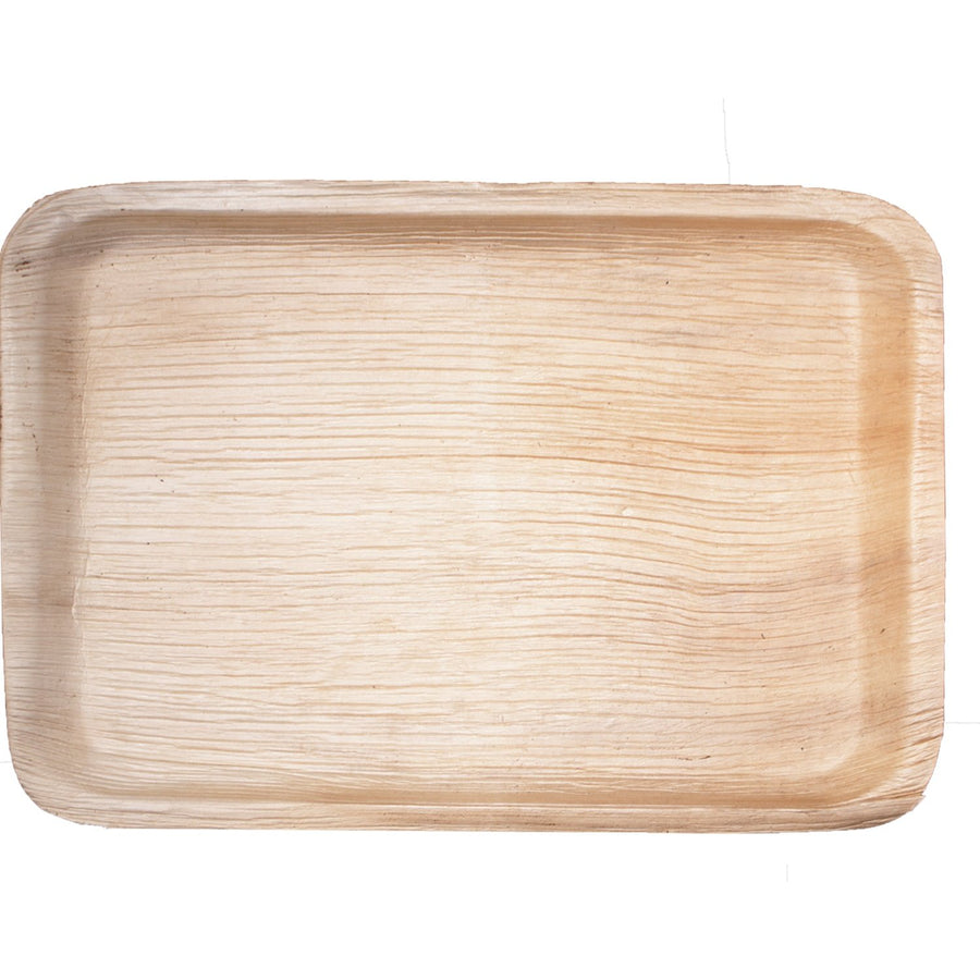 10X15.5 Large Rectangle Palm Leaf Tray : - Estimated Restocking 07.05.25