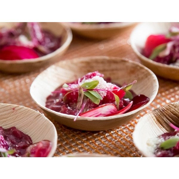 3.5" Palm Leaf Bowls (25 count Retail Pack)-VerTerra Dinnerware