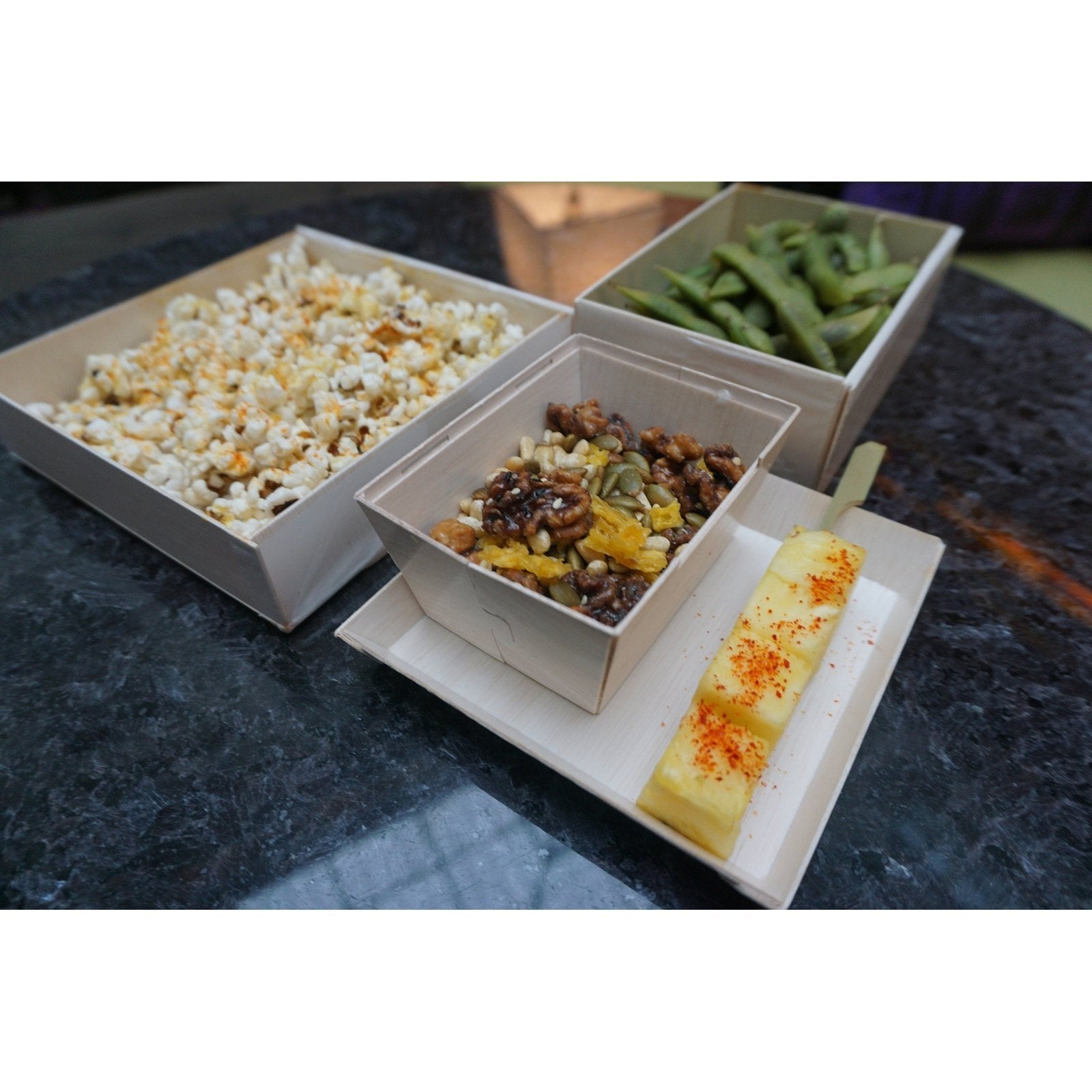 3" x 4" Petite To-Go Box (10 count Retail Pack)-VerTerra Dinnerware