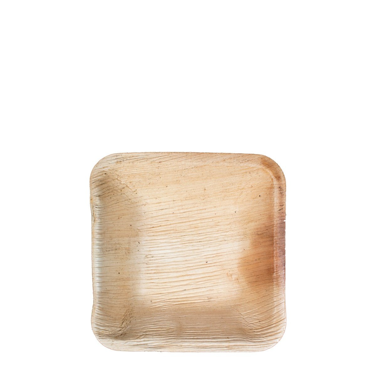 4" x 4" Square Palm Leaf Plates (25 count Retail Pack)-VerTerra Dinnerware