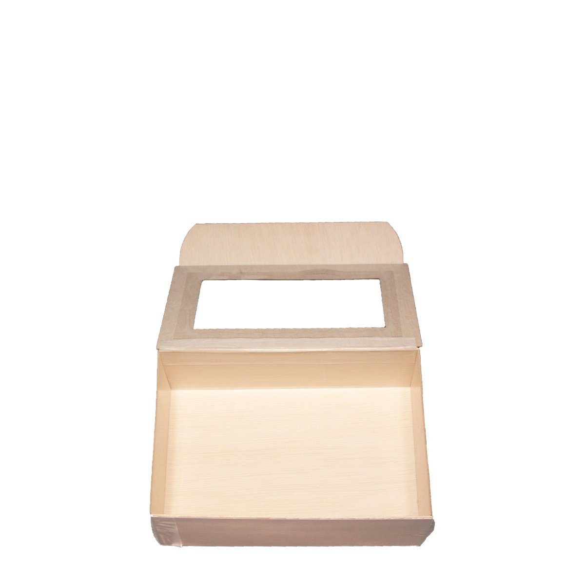 4" x 6" Small Rectangle Collapsible Box with Attached Window Lid (10 count Retail Pack) ESTIMATED RESUPPLY 12/20/20-VerTerra Dinnerware