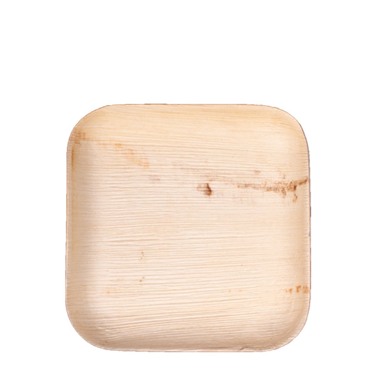 6" x 6" Square Palm Leaf Plates (25 count Retail Pack)-VerTerra Dinnerware
