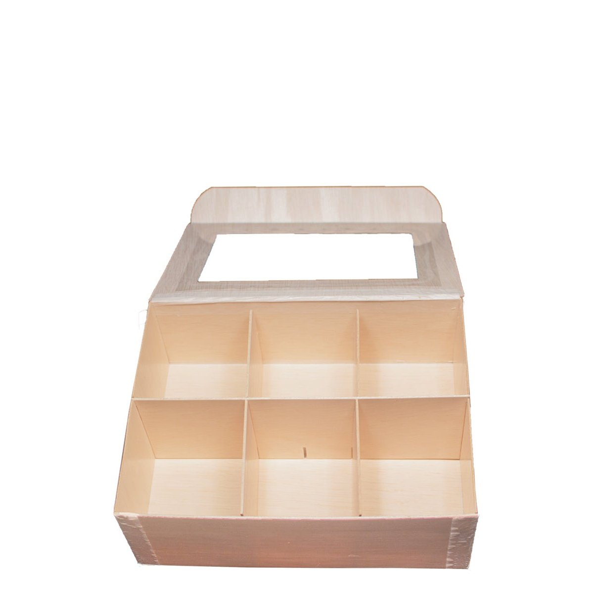 6" x 8" Collapsible Medium Rectangle Vento Box with Attached Window Lid (10 count Retail Pack) ESTIMATED RESUPPLY 12/20/20-VerTerra Dinnerware