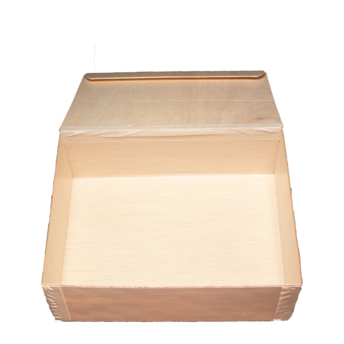 8" x 11"x2" Large Rectangle Collapsible Box with Attached Lid (10 count Retail Pack)-VerTerra Dinnerware