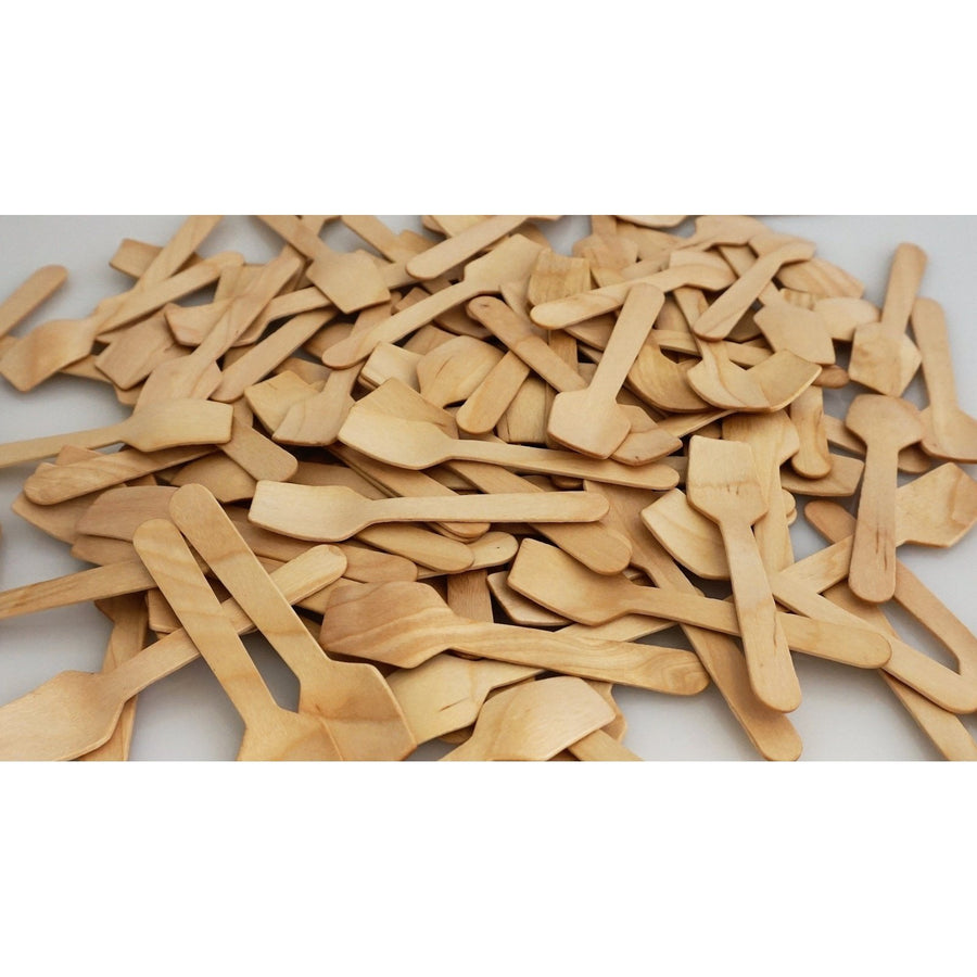 Wooden Tasting Spoons (100 count Retail Pack)-VerTerra Dinnerware