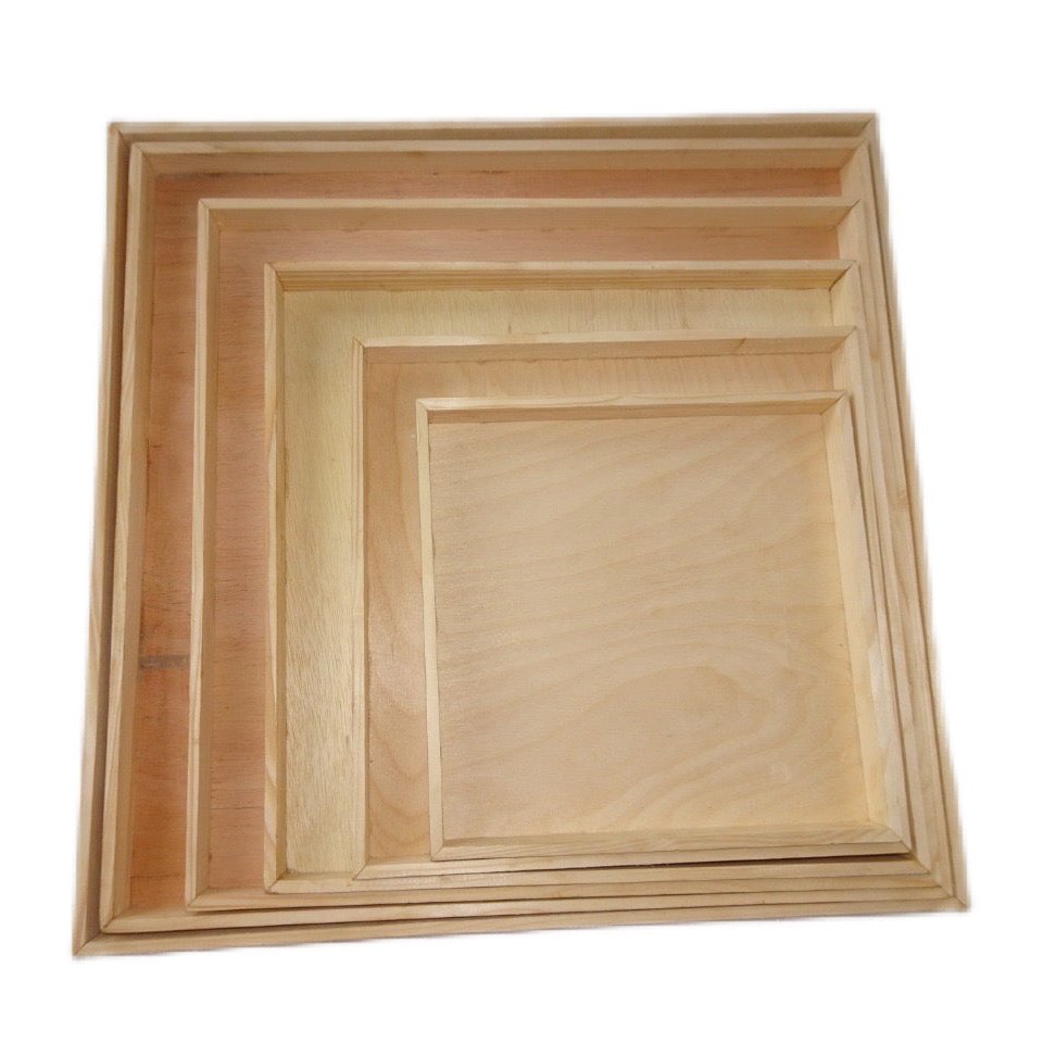 12x12 Solid Wood Tray
