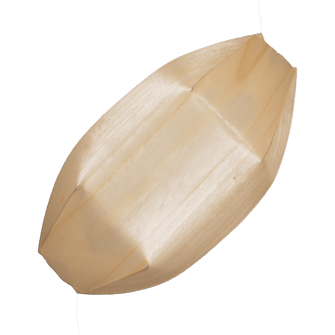 Eco² ® 8” Wooden Boat (50 Count)-VerTerra Dinnerware
