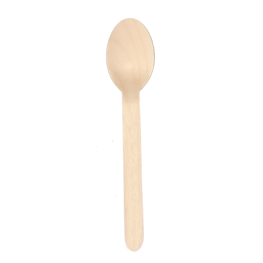 Eco² ® Medium weight Wooden Spoons (100 Count Retail Pack)-VerTerra Dinnerware