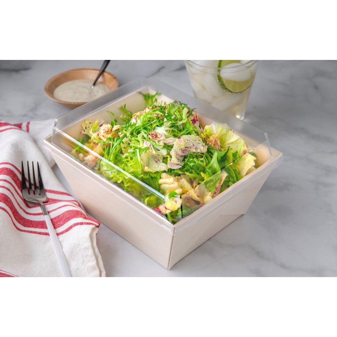 6x8x3 Deep Balsa Wood Tray with Clear Cover - Estimated Restocking 07/05/25